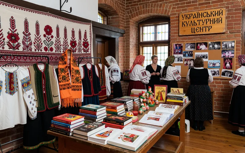 Photographie historique de la communaut&eacute; ukrainienne de Paris dans les ann&eacute;es 1950