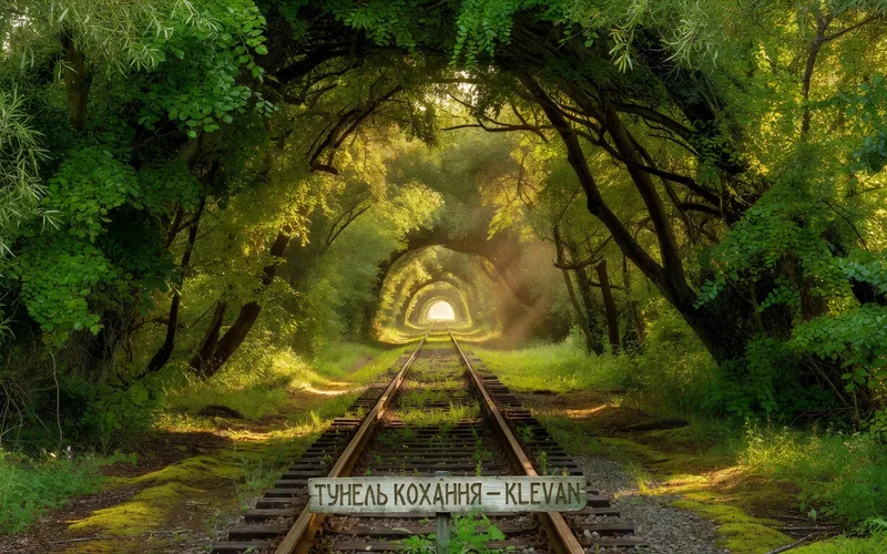 Tunnel of Love Klevan near Rivne Ukraine